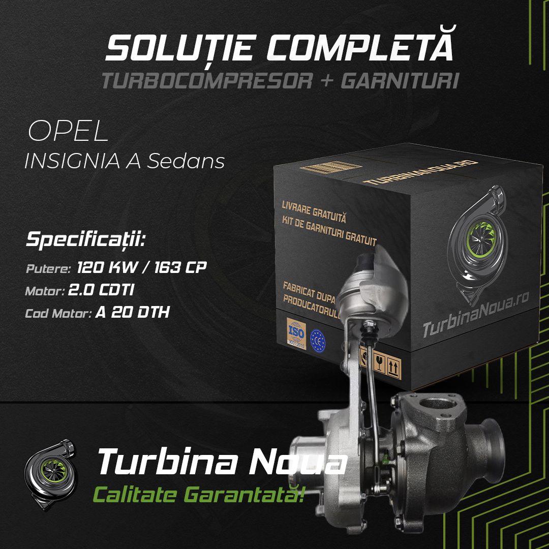Turbina OPEL INSIGNIA A Sedans 2.0 CDTI 120 KW / 163 CP Noua - Image 2