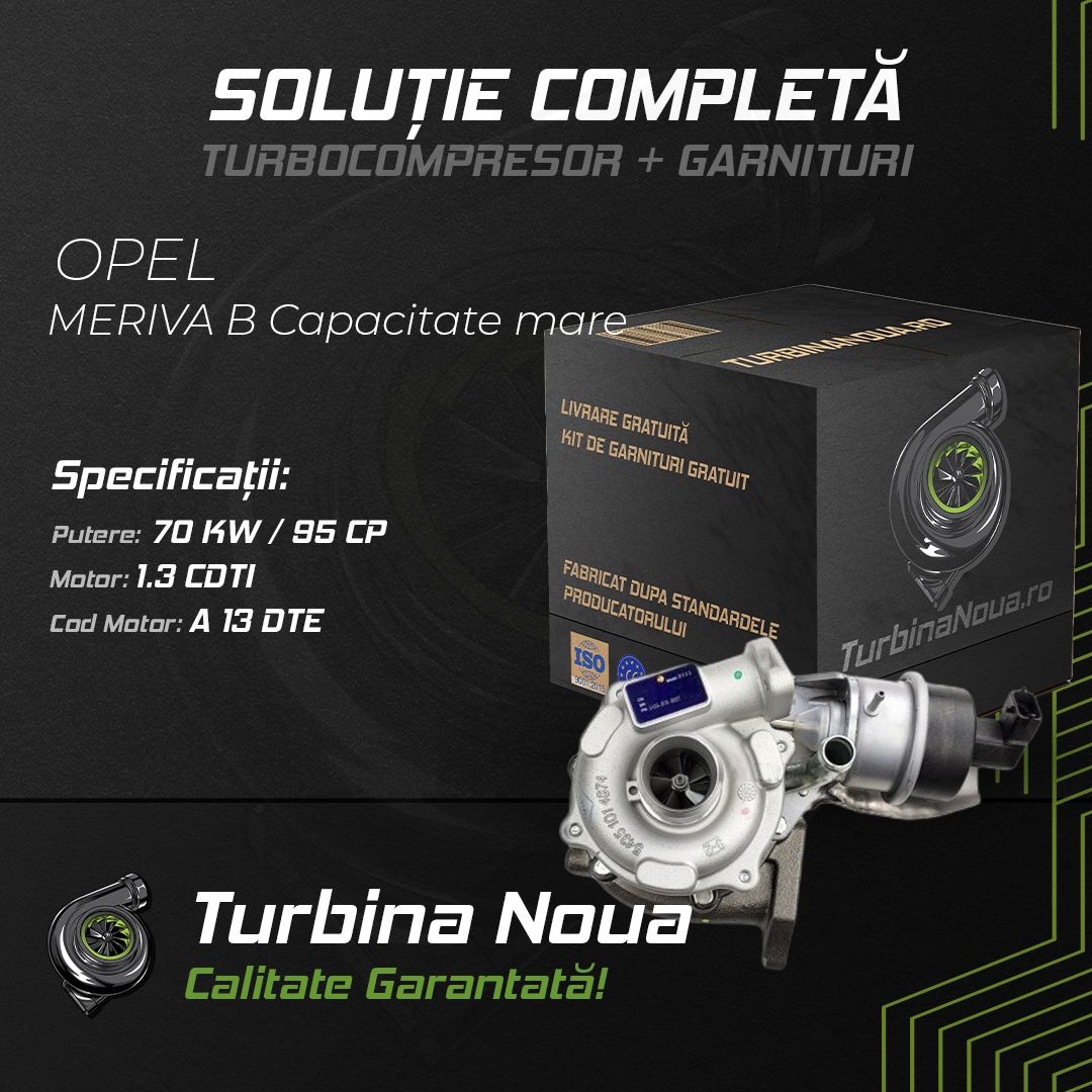 Turbina OPEL MERIVA B Capacitate mare 1.3 CDTI 70 KW / 95 CP Noua - Image 2