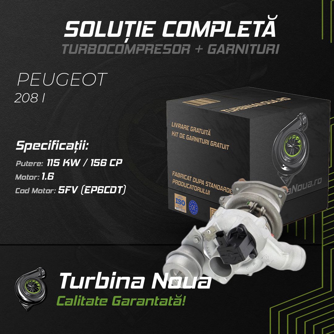 Turbina PEUGEOT 208 I 1.6 115 KW / 156 CP Noua - Image 2