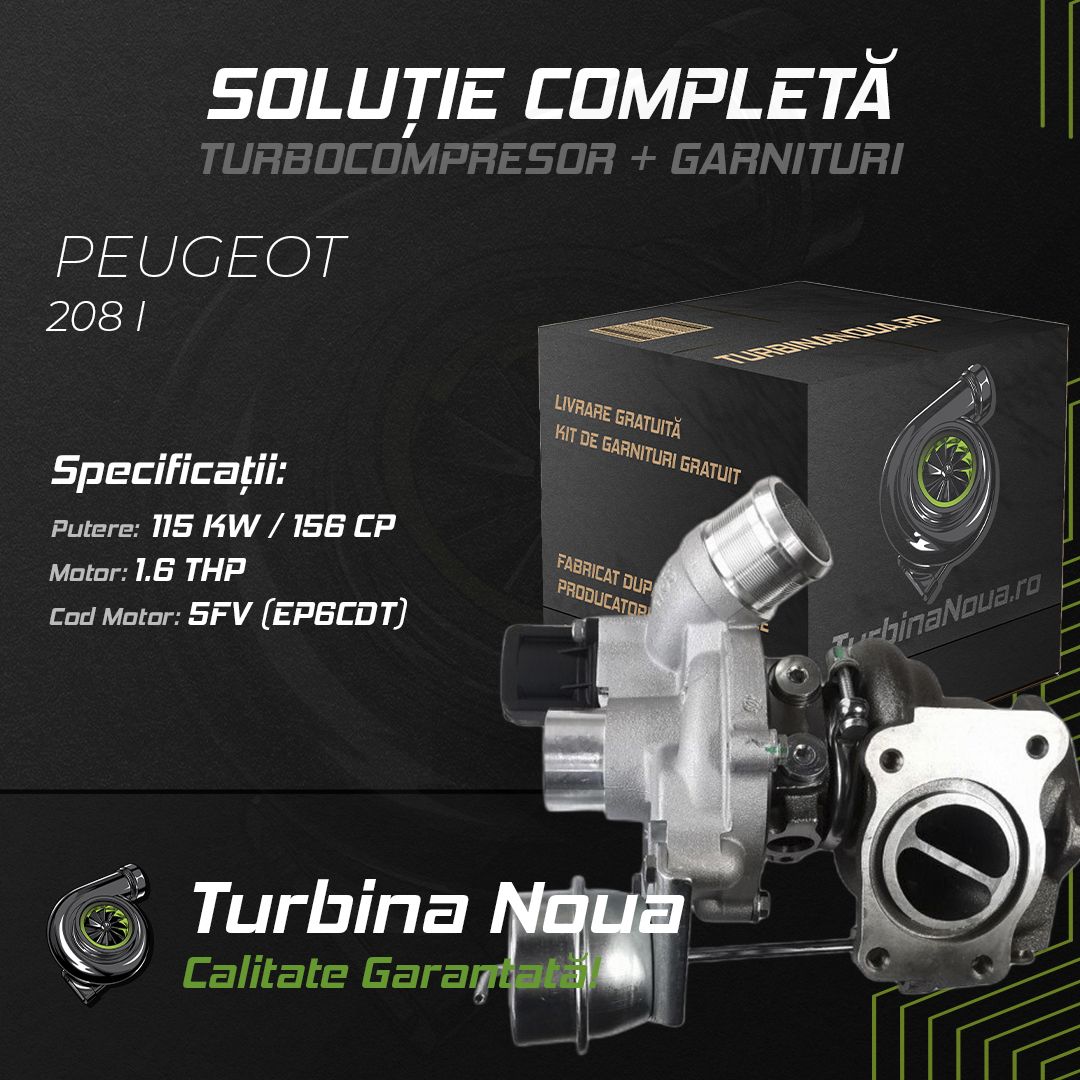 Turbina PEUGEOT 208 I 1.6 THP 115 KW / 156 CP Noua - Image 2