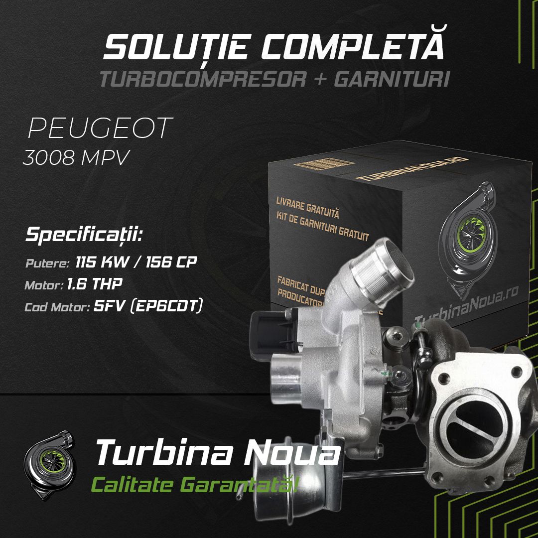 Turbina PEUGEOT 3008 MPV 1.6 THP 115 KW / 156 CP Noua - Image 2