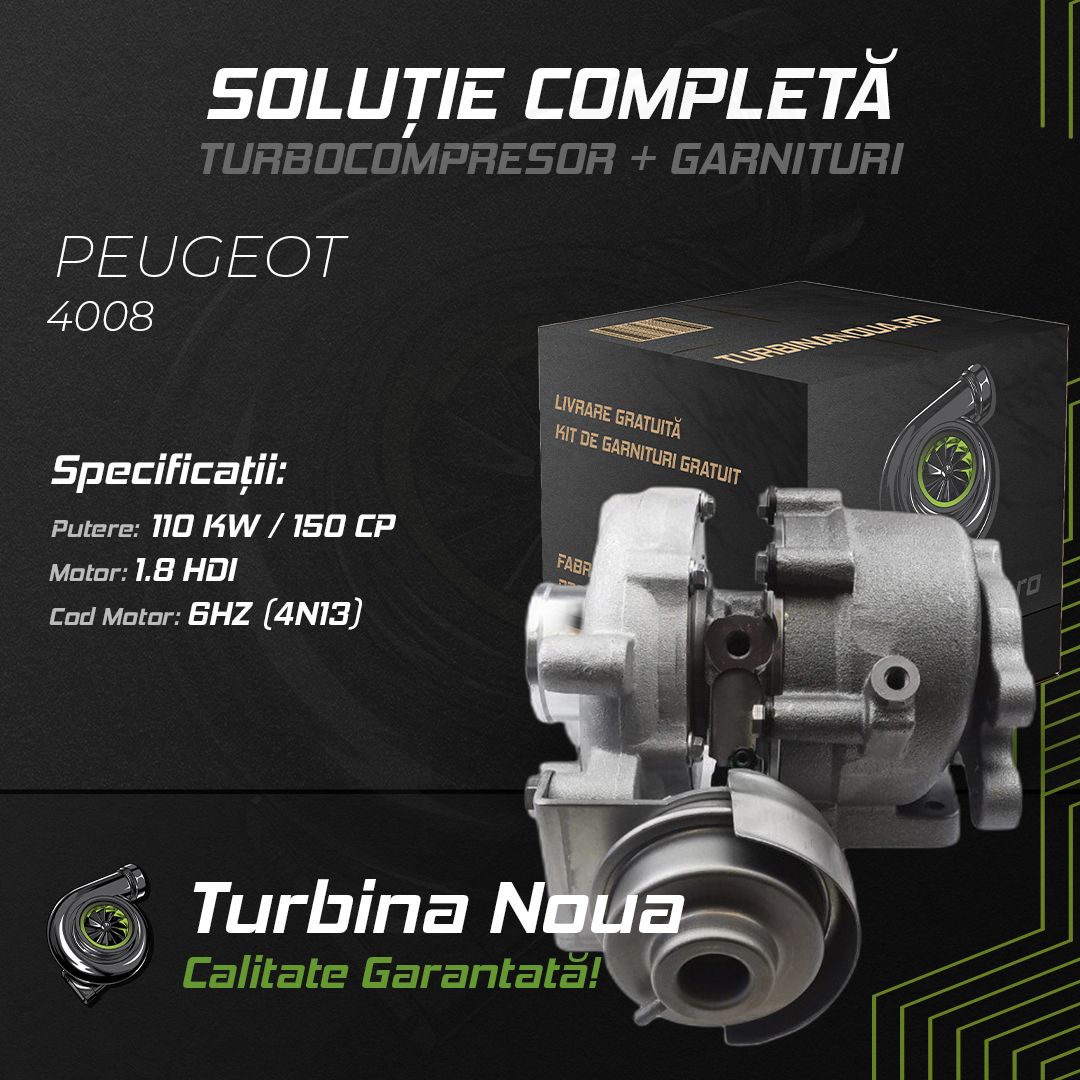 Turbina PEUGEOT 4008 1.8 HDi 110 KW / 150 CP Noua - Image 2