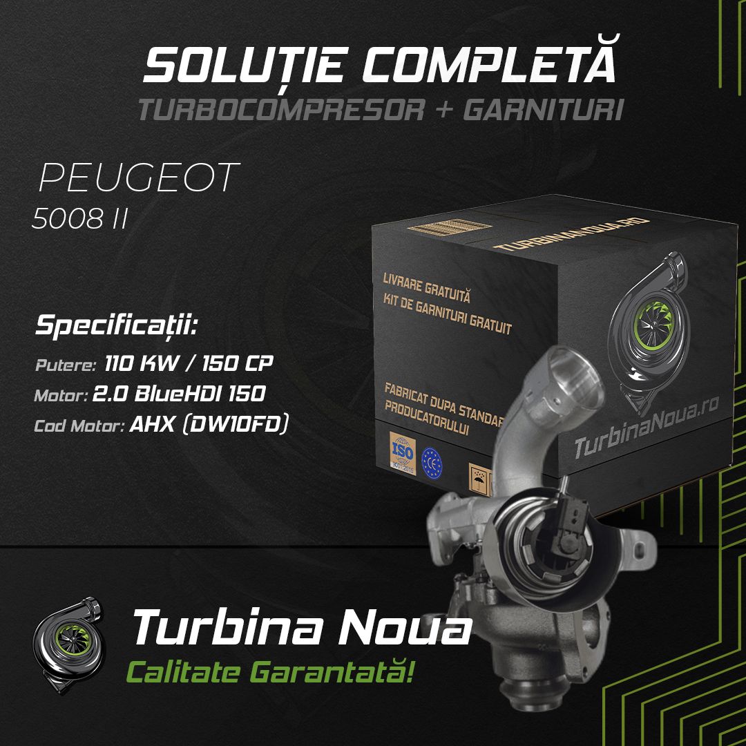 Turbina PEUGEOT 5008 II 2.0 BlueHDi 150 110 KW / 150 CP Noua - Image 2