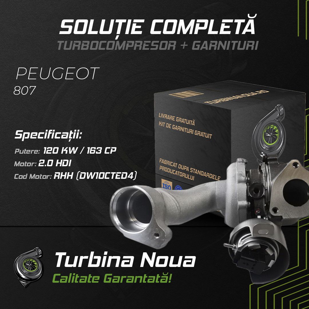 Turbina PEUGEOT 807 2.0 HDi 120 KW / 163 CP Noua - Image 2