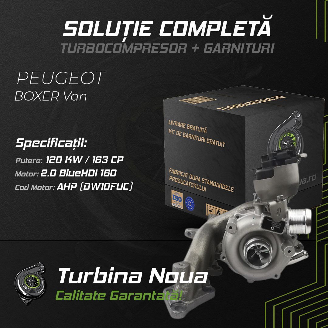 Turbina PEUGEOT BOXER Van 2.0 BlueHDi 160 120 KW / 163 CP Noua - Image 2