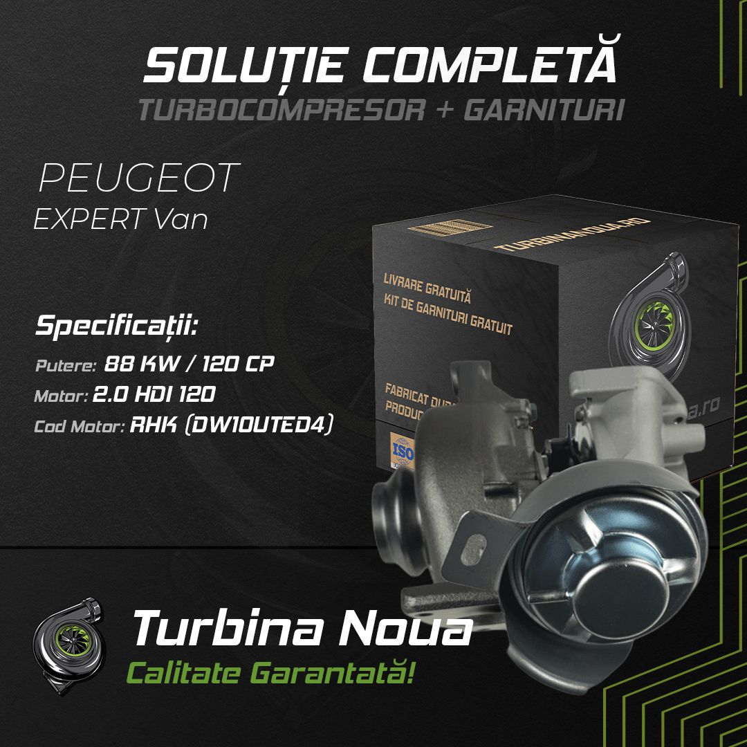 Turbina PEUGEOT EXPERT Van 2.0 HDi 120 88 KW / 120 CP Noua - Image 2