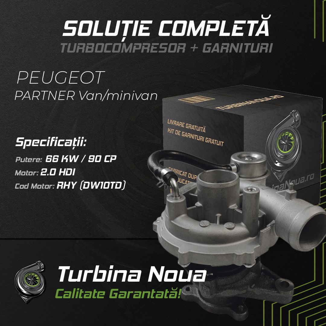 Turbina PEUGEOT PARTNER Van/minivan 2.0 HDi 66 KW / 90 CP Noua - Image 2