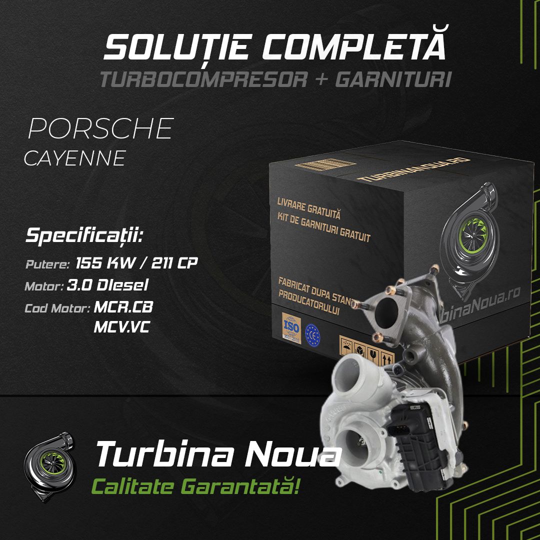 Turbina PORSCHE CAYENNE 3.0 Diesel 155 KW / 211 CP Noua - Image 2