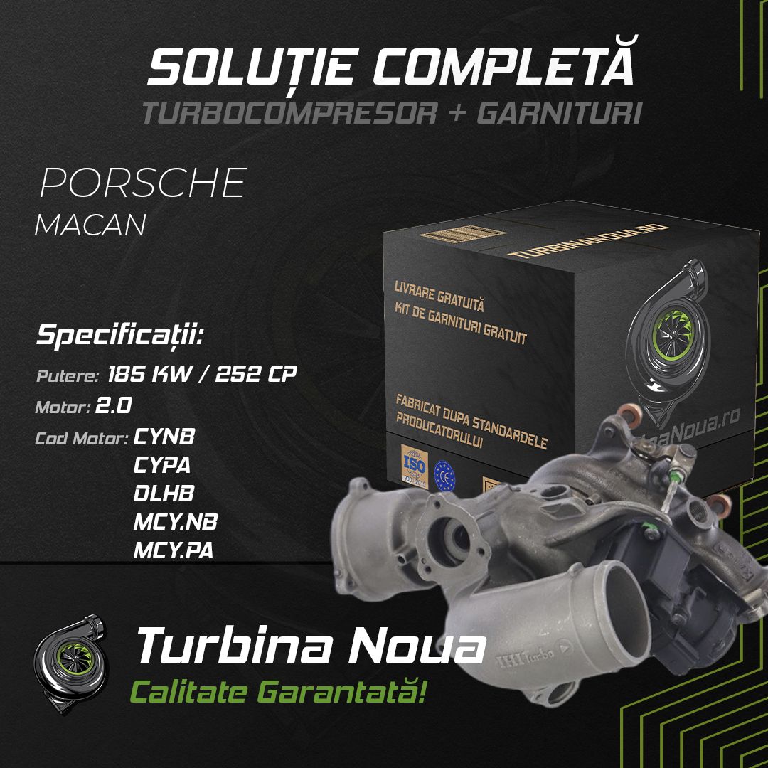 Turbina PORSCHE MACAN 2.0 185 KW / 252 CP Noua - Image 2