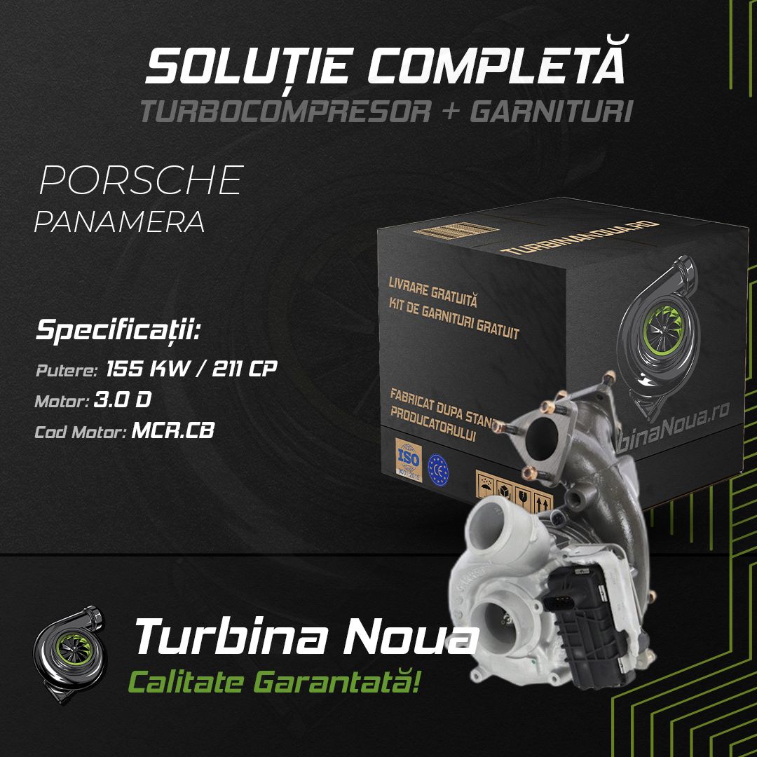 Turbina PORSCHE PANAMERA 3.0 D 155 KW / 211 CP Noua - Image 2