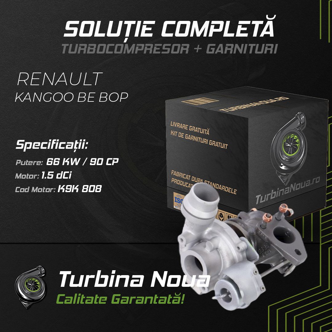 Turbina RENAULT KANGOO BE BOP 1.5 dCi 66 KW / 90 CP Noua - Image 2