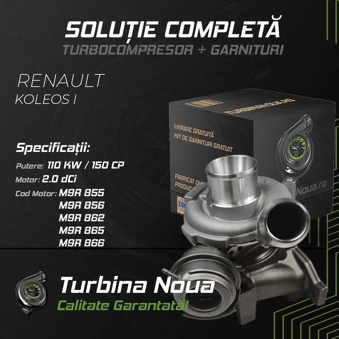 Turbina RENAULT KOLEOS I 2.0 dCi 110 KW / 150 CP Noua - Image 2