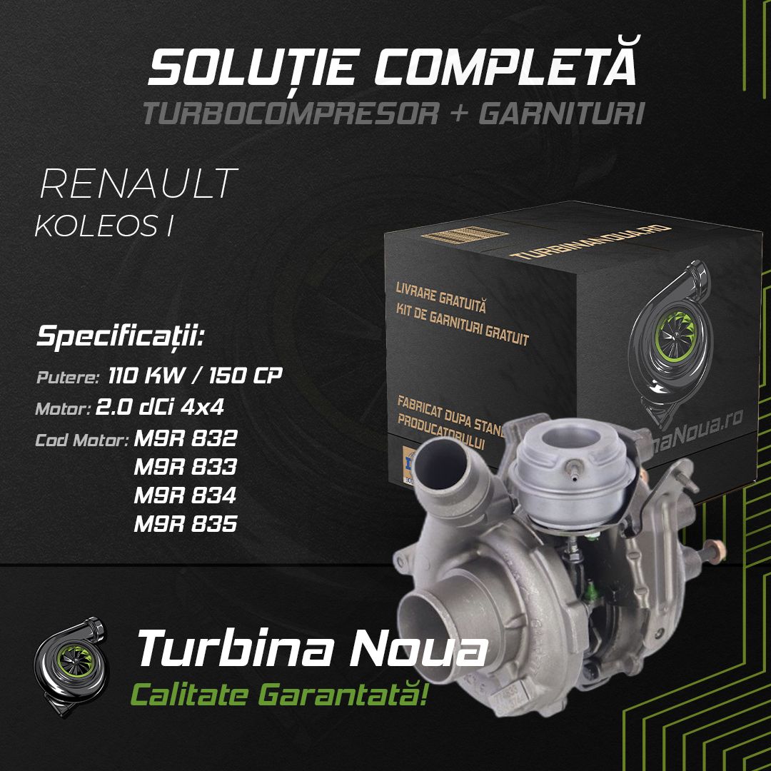Turbina RENAULT KOLEOS I 2.0 dCi 4x4 110 KW / 150 CP Noua - Image 2