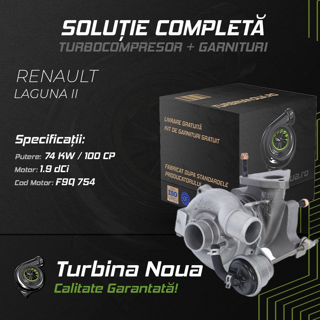 Turbina RENAULT LAGUNA II 1.9 dCi 74 KW / 100 CP Noua - Image 2