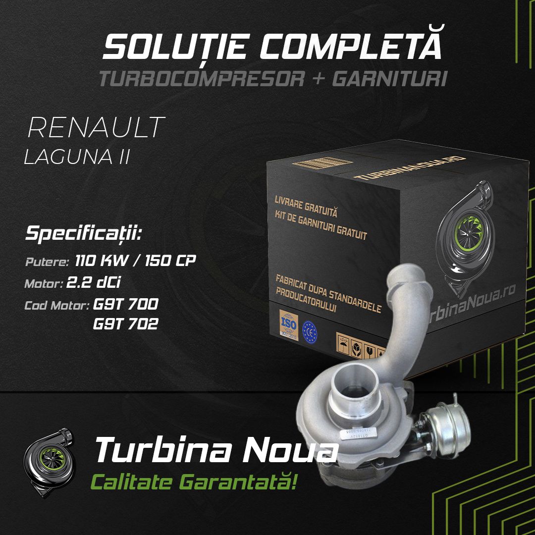 Turbina RENAULT LAGUNA II 2.2 dCi 110 KW / 150 CP Noua - Image 2