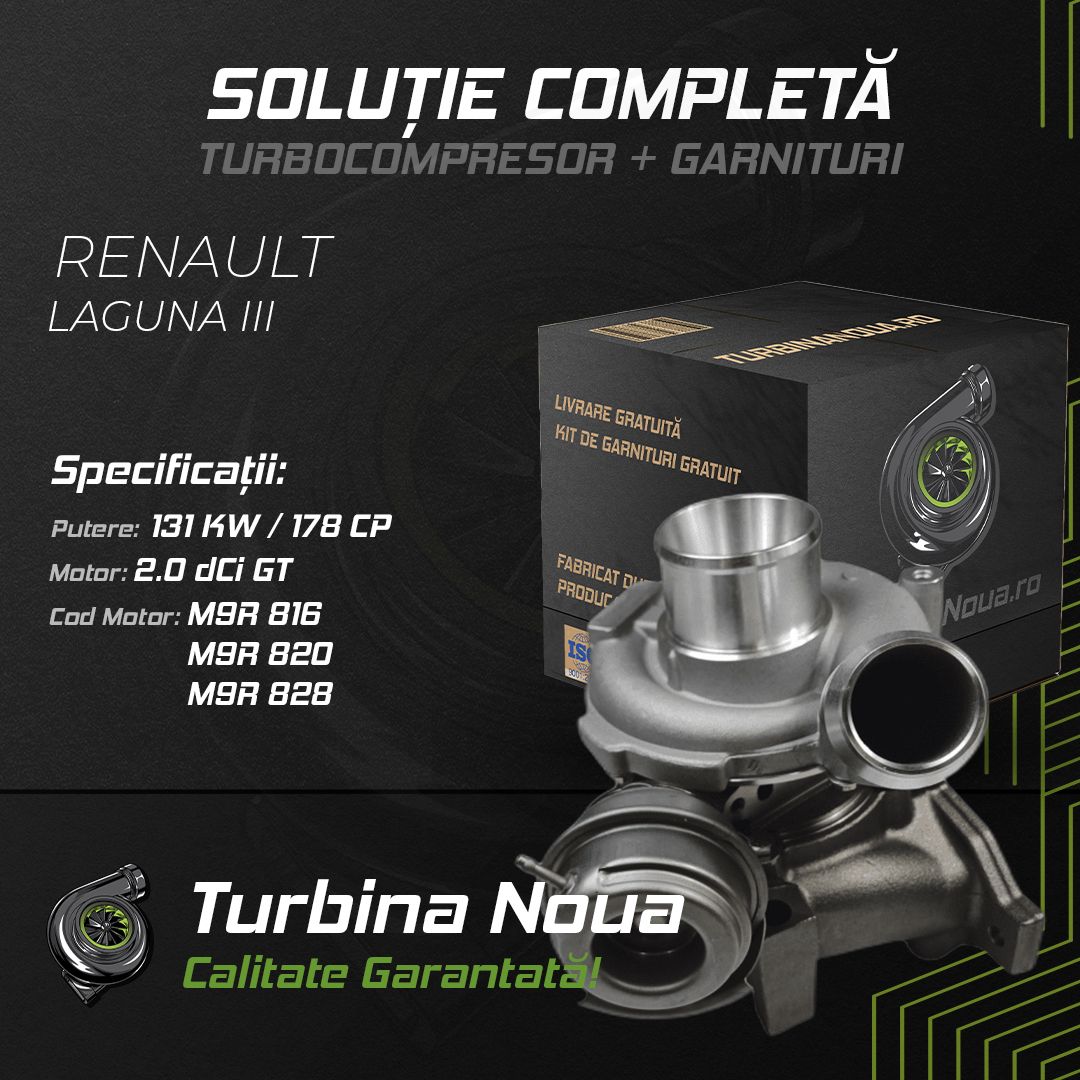 Turbina RENAULT LAGUNA III 2.0 dCi GT 131 KW / 178 CP Noua - Image 2