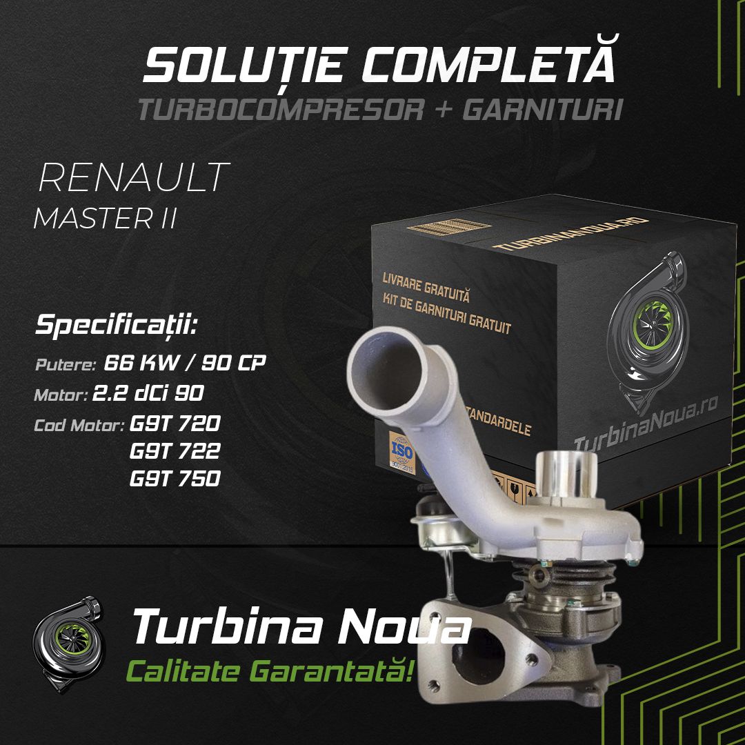 Turbina RENAULT MASTER II 2.2 dCI 90 66 KW / 90 CP Noua - Image 2