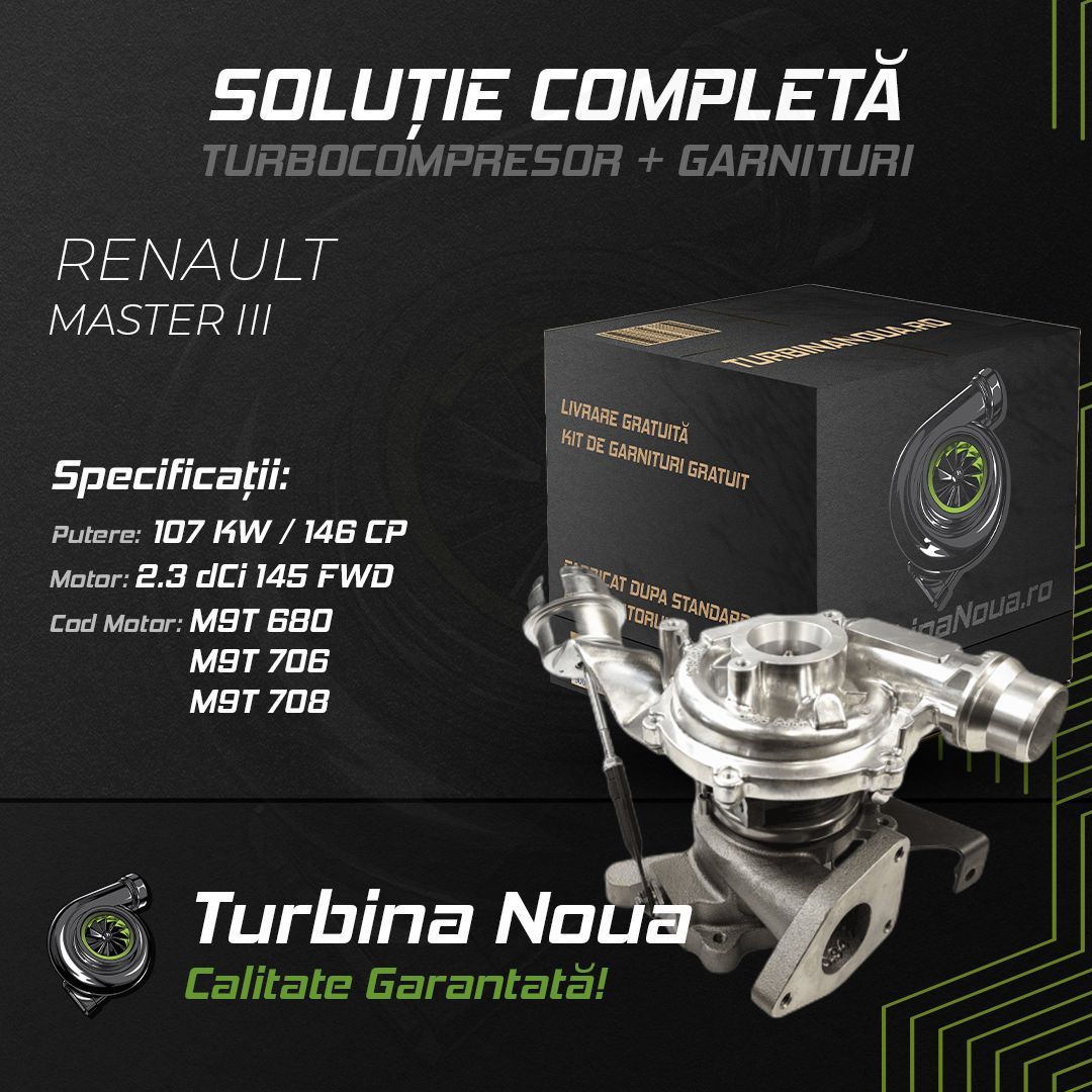 Turbina RENAULT MASTER III 2.3 dCi 145 FWD 107 KW / 146 CP Noua - Image 2