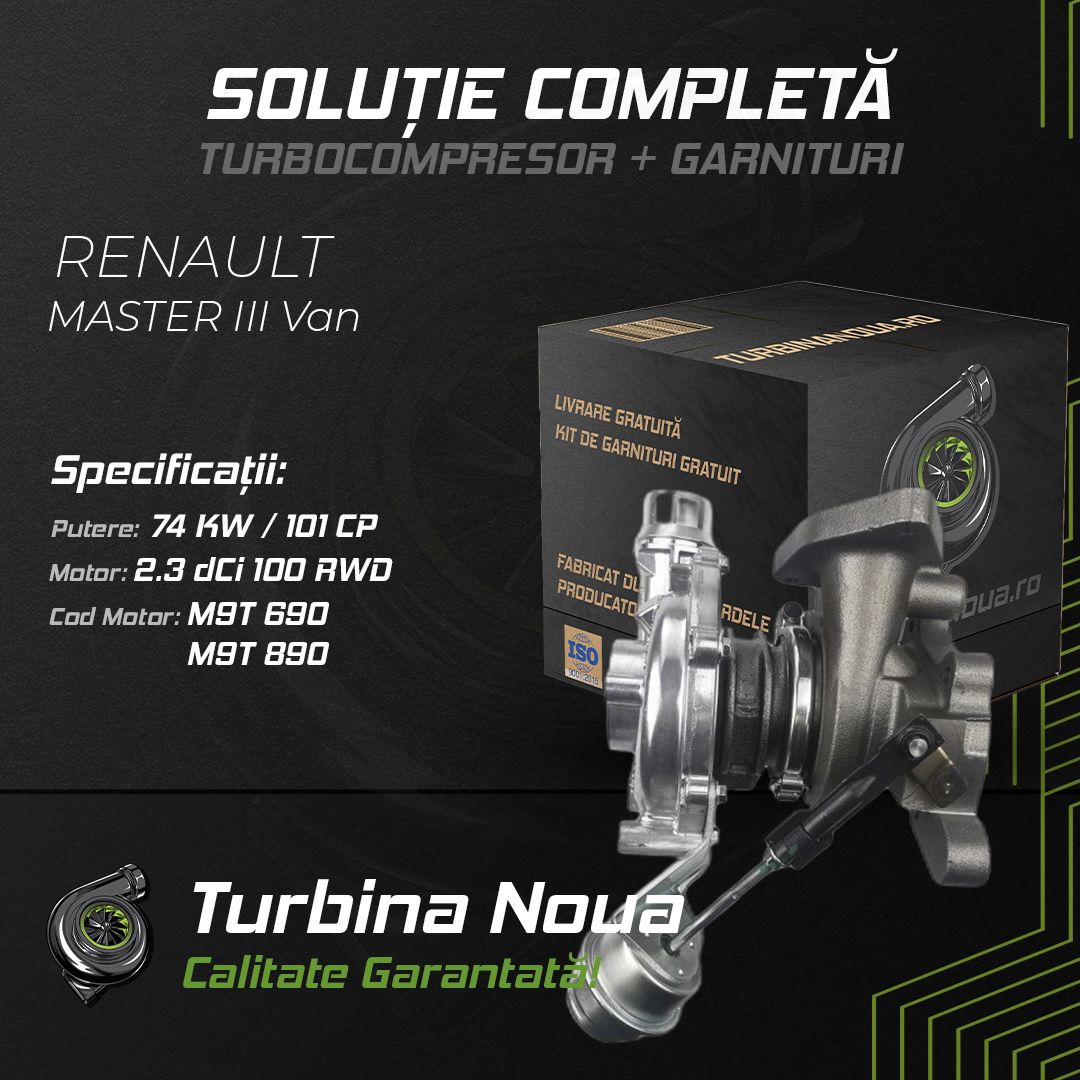 Turbina RENAULT MASTER III Van 2.3 dCi 100 RWD 74 KW / 101 CP Noua - Image 2