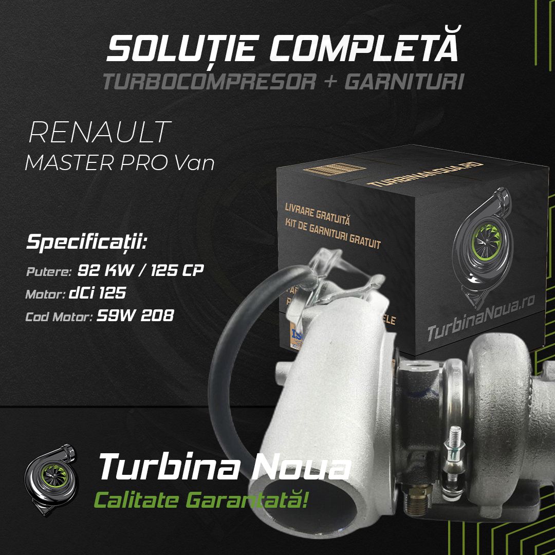 Turbina RENAULT MASTER PRO Van dCi 125 92 KW / 125 CP Noua - Image 2