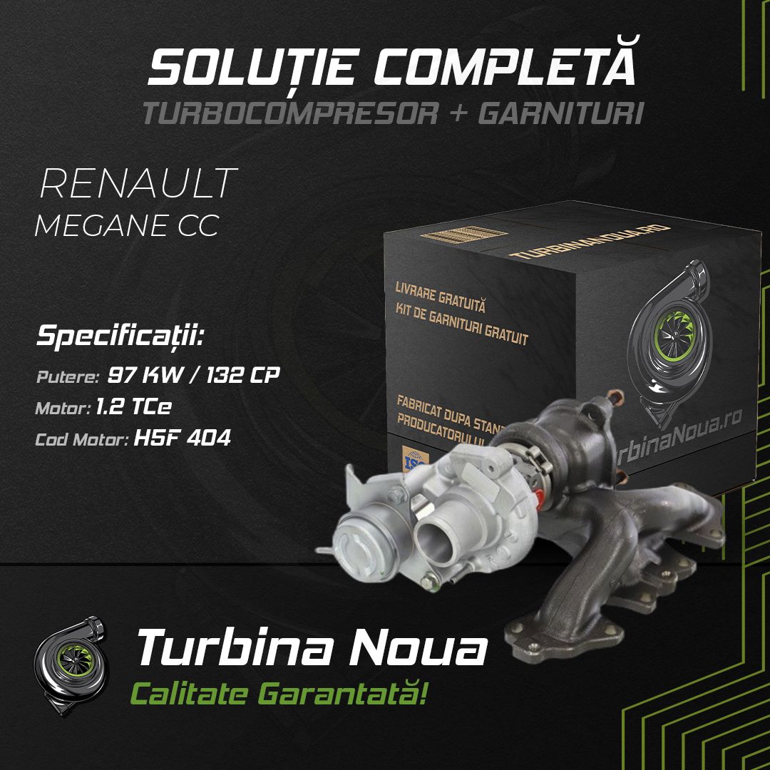 Turbina RENAULT MEGANE CC 1.2 TCe 97 KW / 132 CP Noua - Image 2