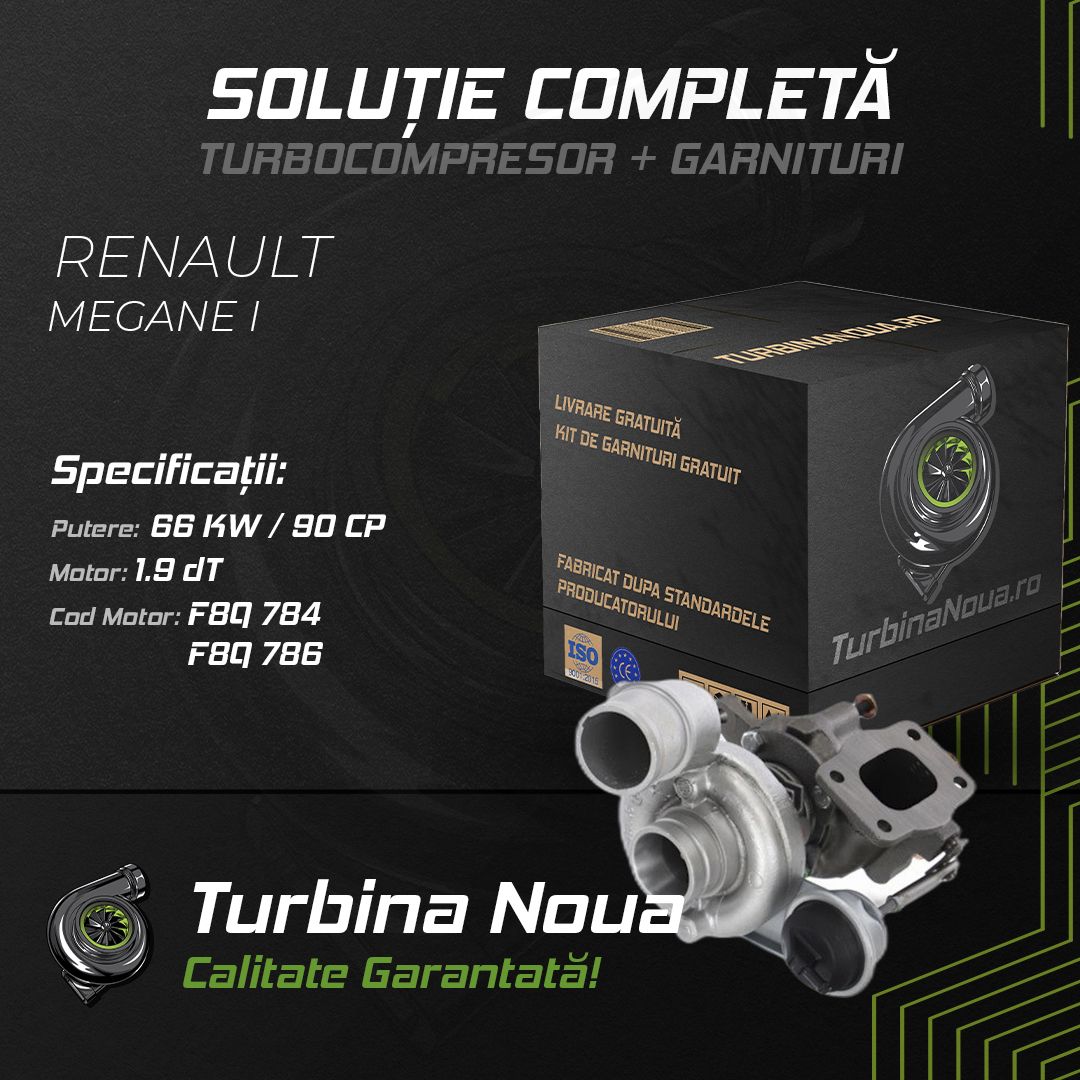 Turbina RENAULT MEGANE I 1.9 dT 66 KW / 90 CP Noua - Image 2