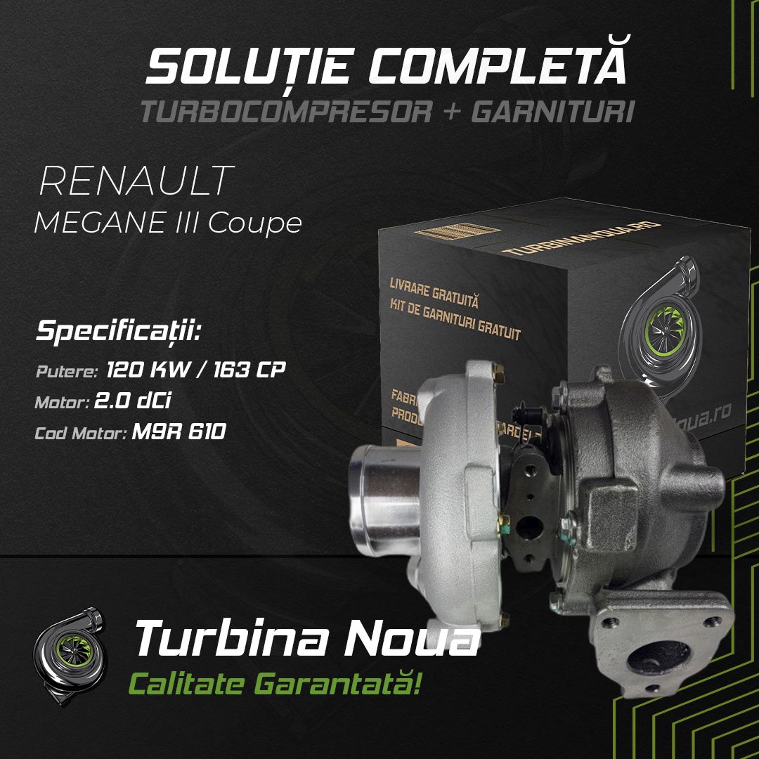 Turbina RENAULT MEGANE III Coupe 2.0 dCi 120 KW / 163 CP Noua - Image 2