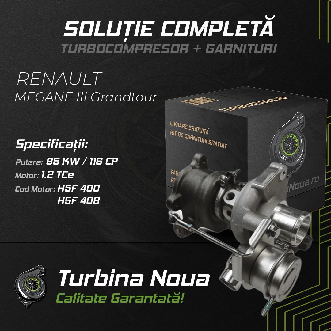 Turbina RENAULT MEGANE III Grandtour 1.2 TCe 85 KW / 116 CP Noua - Image 2