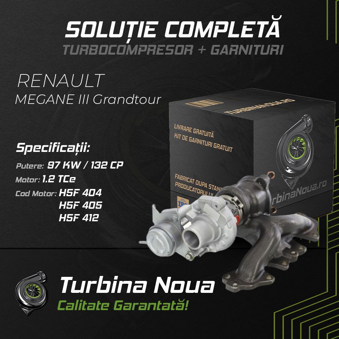 Turbina RENAULT MEGANE III Grandtour 1.2 TCe 97 KW / 132 CP Noua - Image 2