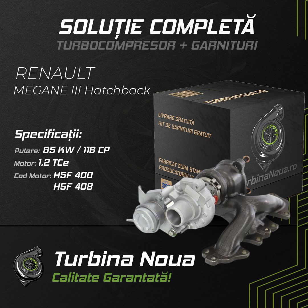 Turbina RENAULT MEGANE III Hatchback 1.2 TCe 85 KW / 116 CP Noua - Image 2