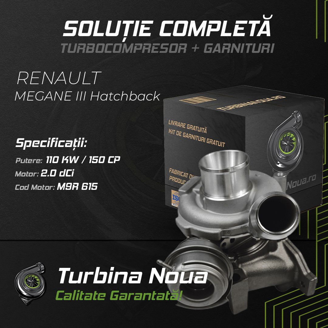 Turbina RENAULT MEGANE III Hatchback 2.0 dCi 110 KW / 150 CP Noua - Image 2