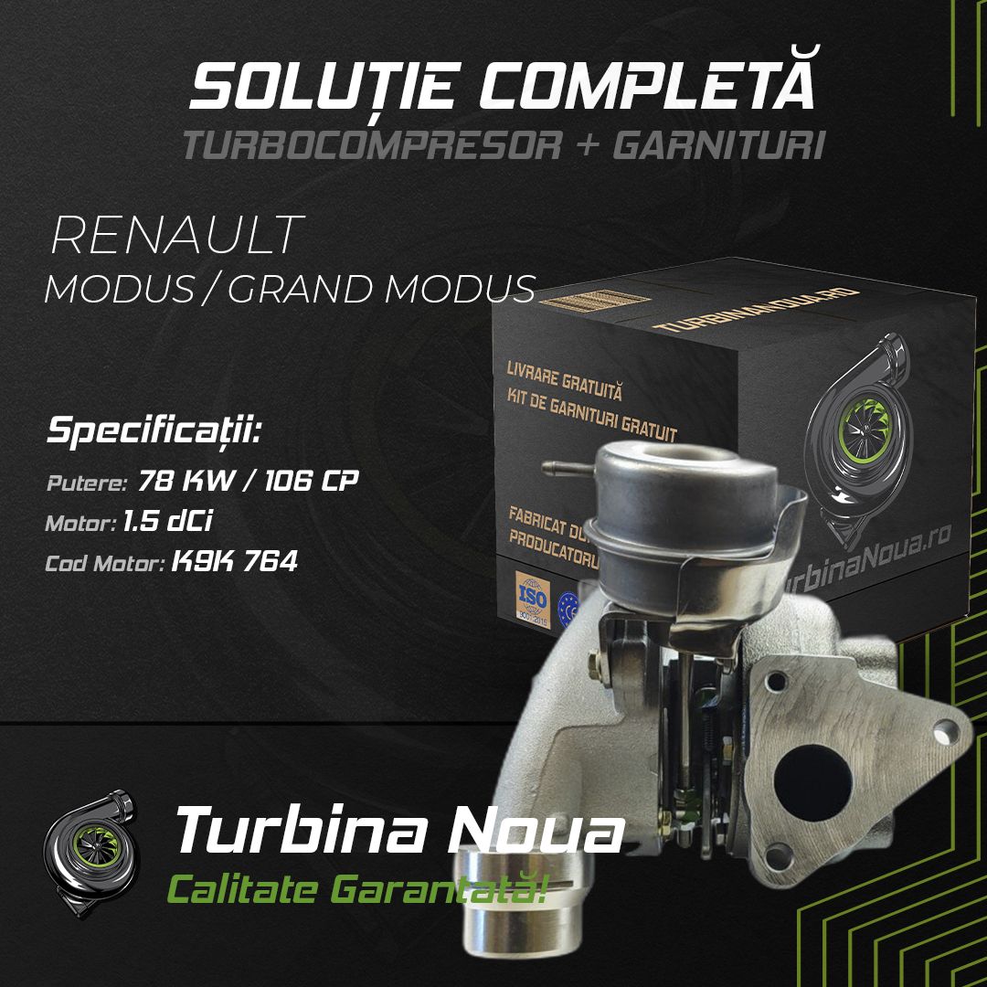 Turbina RENAULT MODUS / GRAND MODUS 1.5 dCi 78 KW / 106 CP Noua - Image 2