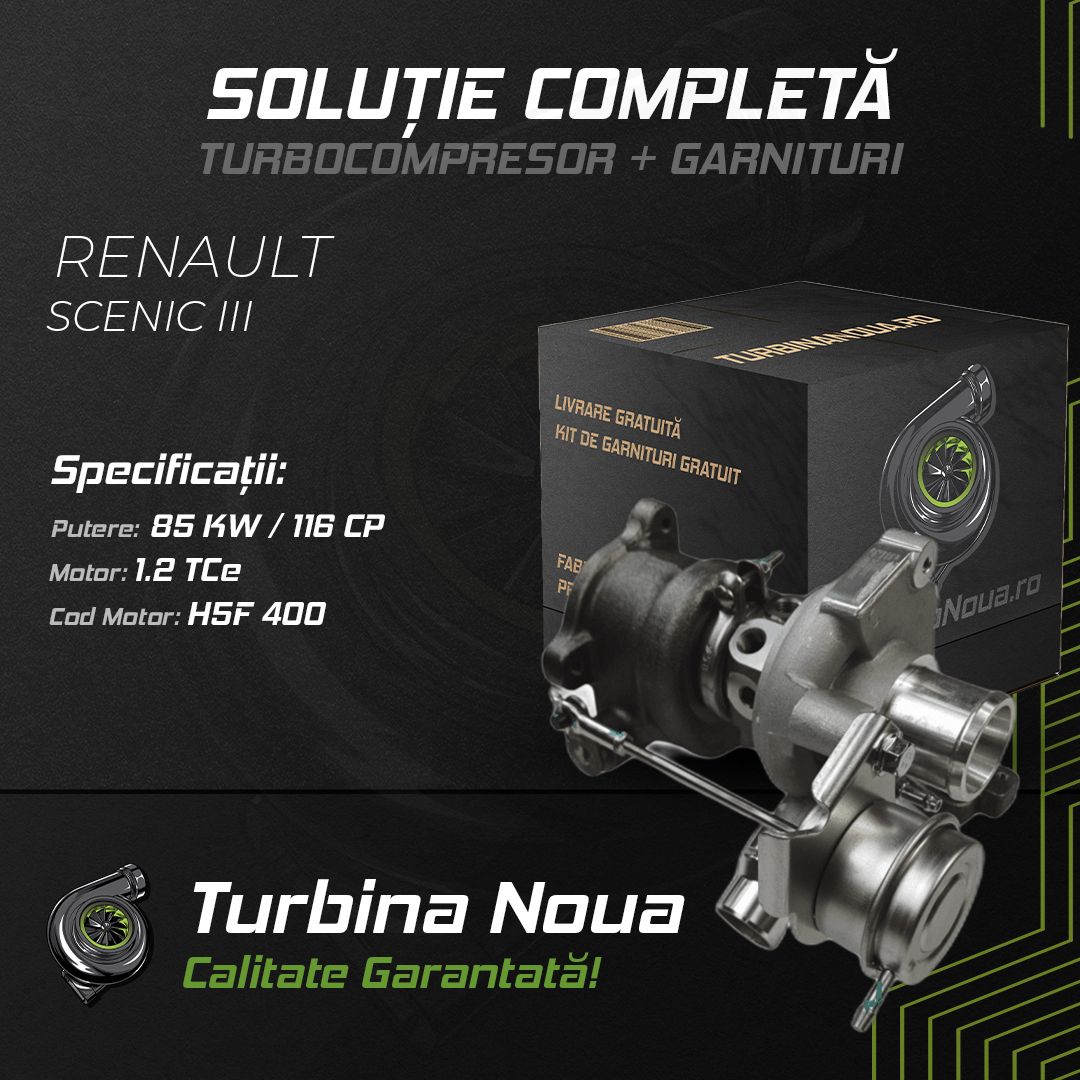 Turbina RENAULT SCENIC III 1.2 TCe 85 KW / 116 CP Noua - Image 2