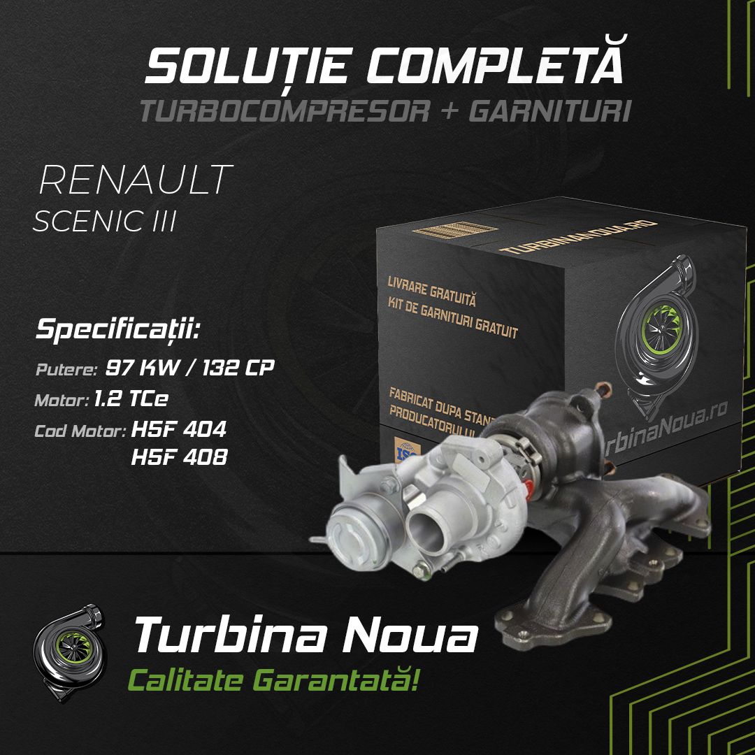 Turbina RENAULT SCENIC III 1.2 TCe 97 KW / 132 CP Noua - Image 2