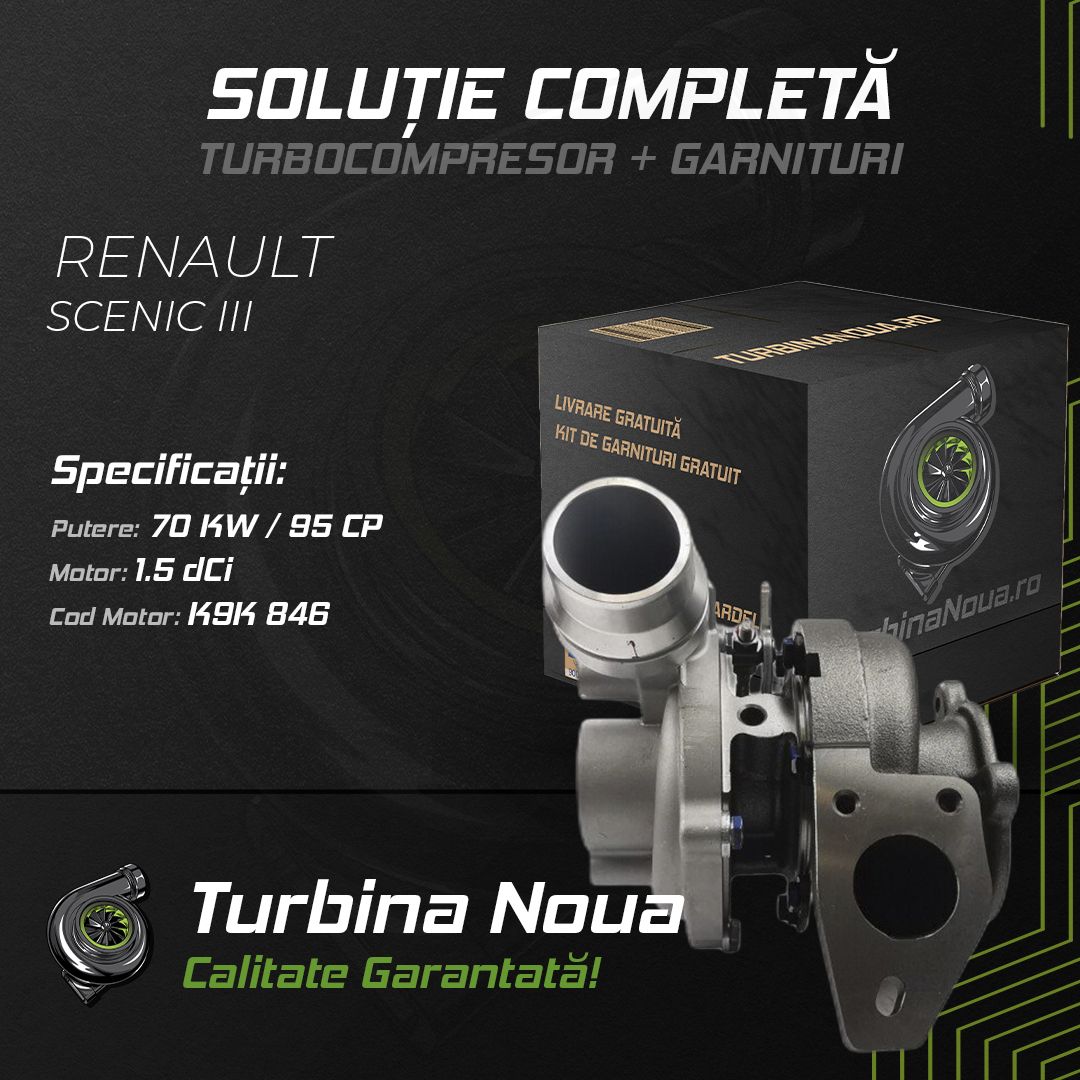 Turbina RENAULT SCENIC III 1.5 dCi 70 KW / 95 CP Noua - Image 2