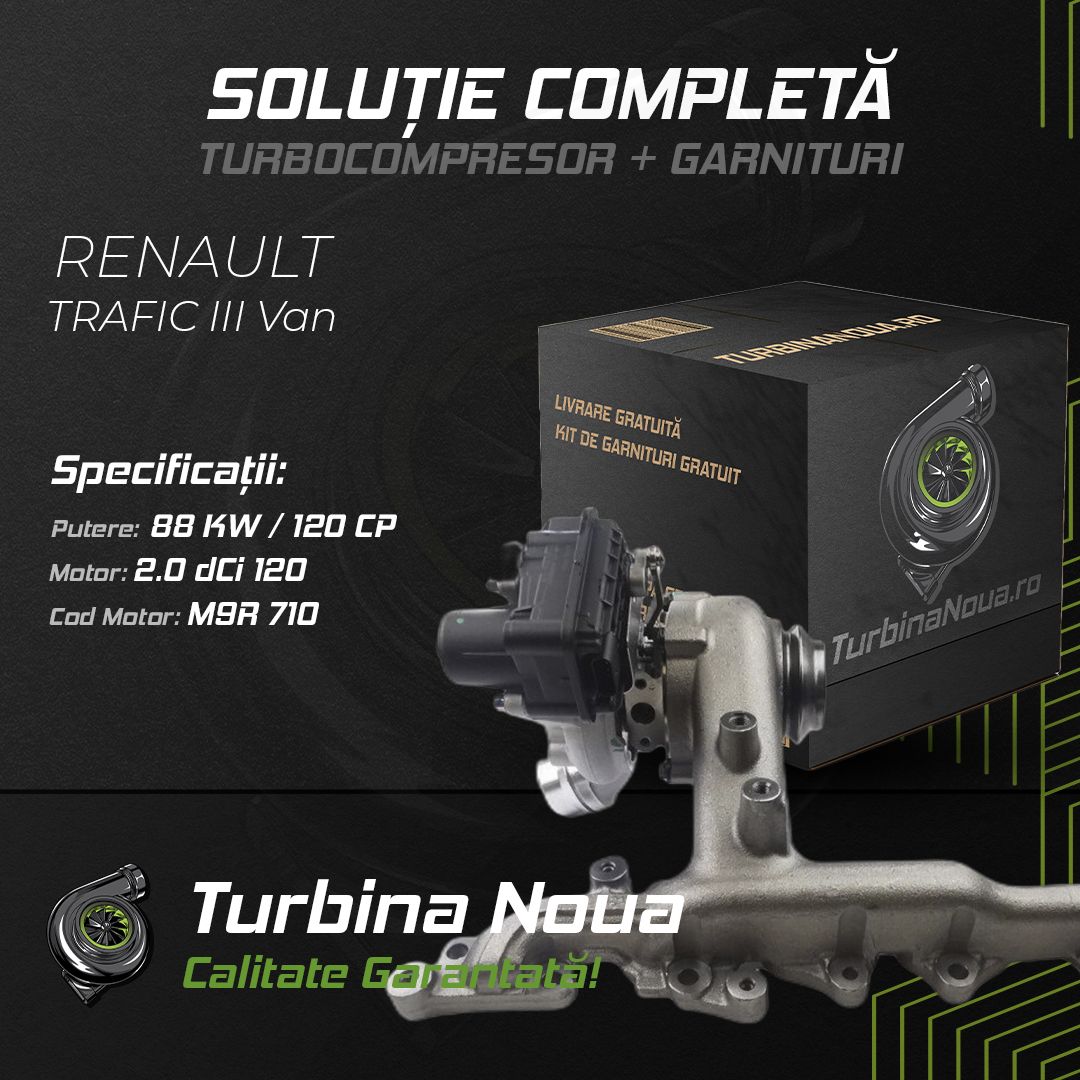 Turbina RENAULT TRAFIC III Van 2.0 dCi 120 88 KW / 120 CP Noua - Image 2