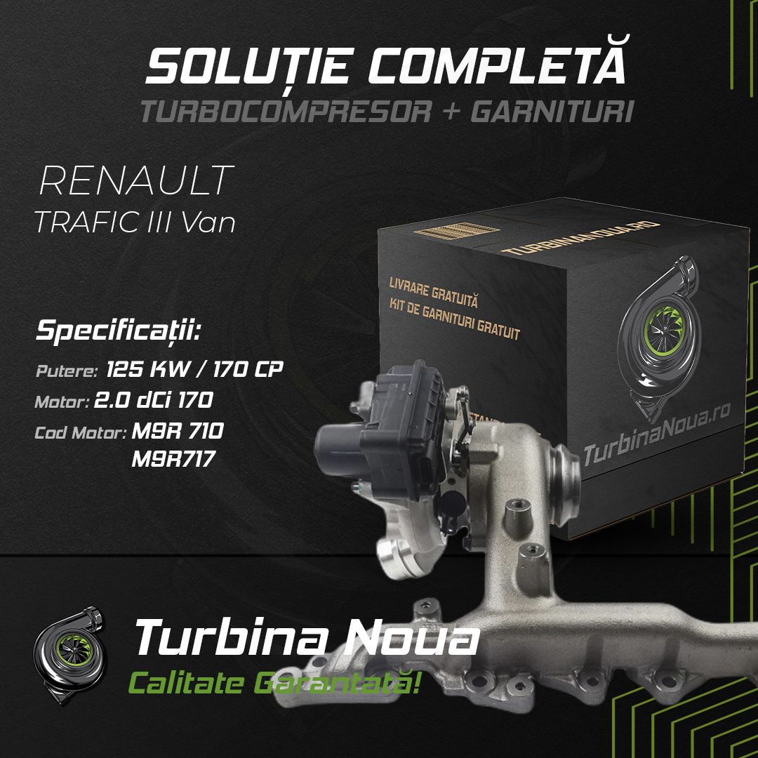 Turbina RENAULT TRAFIC III Van 2.0 dCi 170 125 KW / 170 CP Noua - Image 2