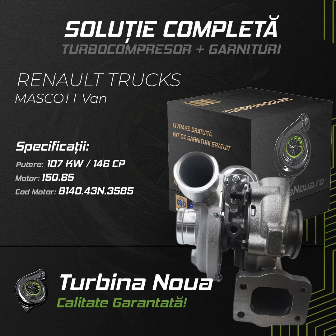 Turbina RENAULT TRUCKS MASCOTT Van 150.65 107 KW / 146 CP Noua - Image 2