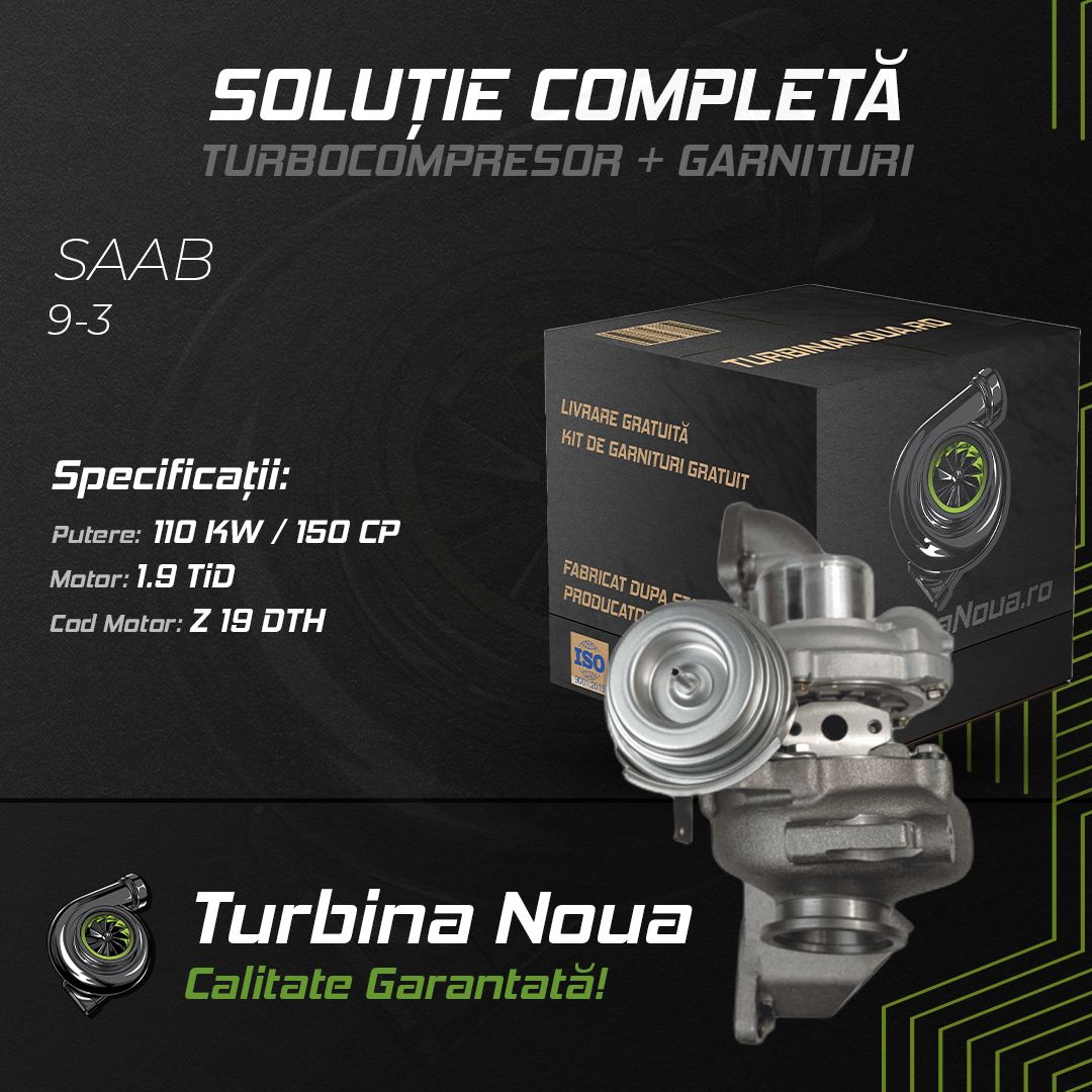 Turbina SAAB 9-3 1.9 TiD 110 KW / 150 CP Noua - Image 2