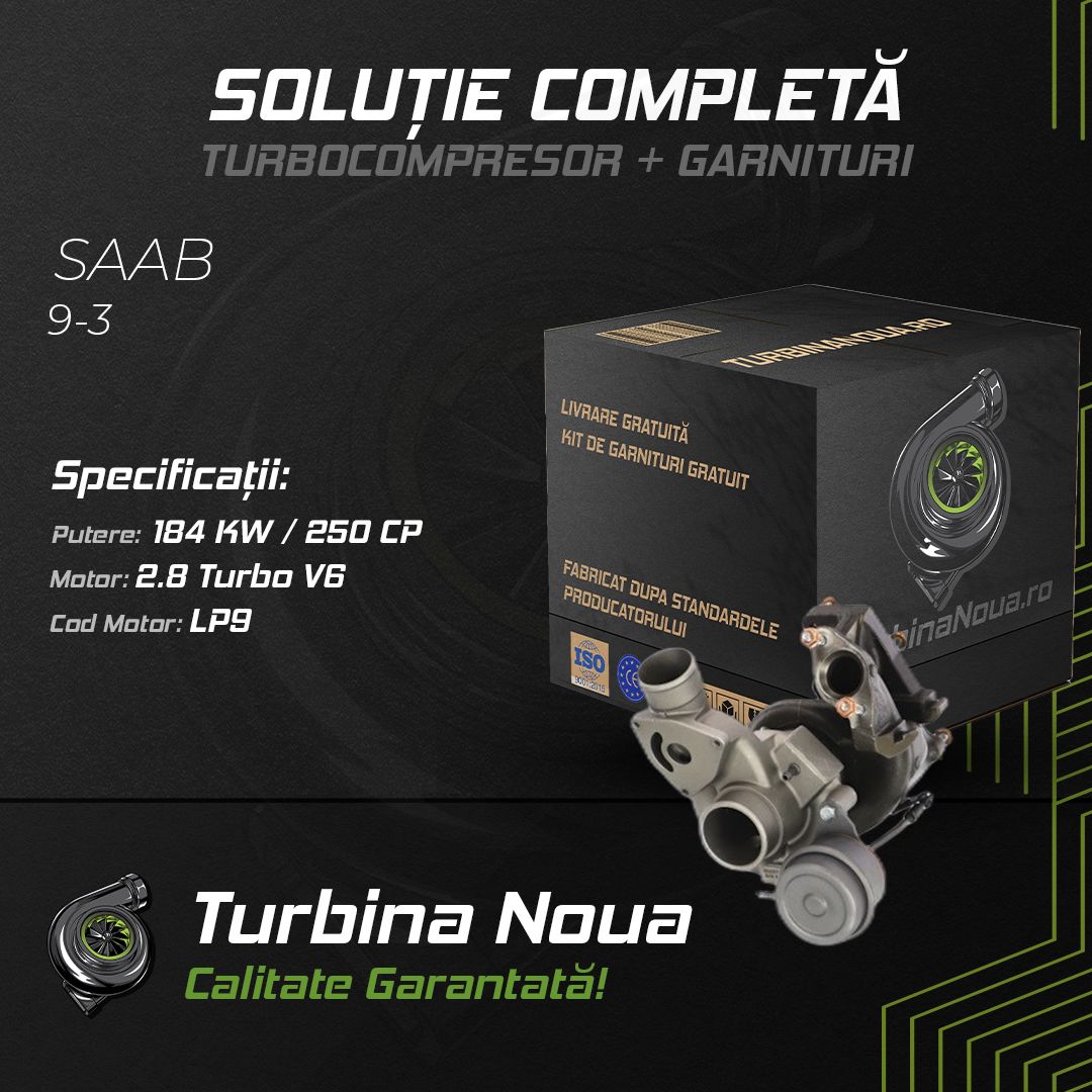 Turbina SAAB 9-3 2.8 Turbo V6 184 KW / 250 CP Noua - Image 2