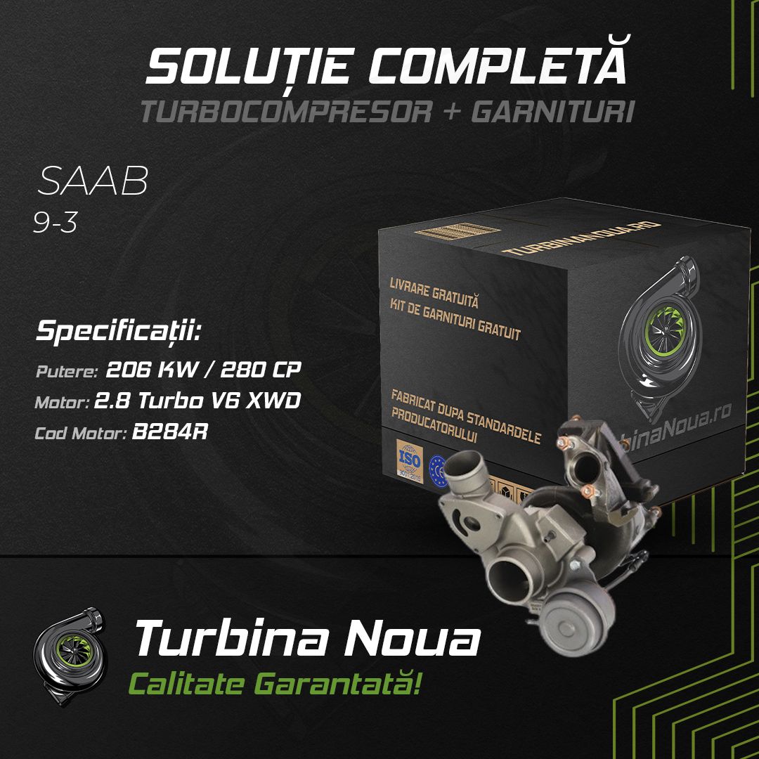 Turbina SAAB 9-3 2.8 Turbo V6 XWD 206 KW / 280 CP Noua - Image 2