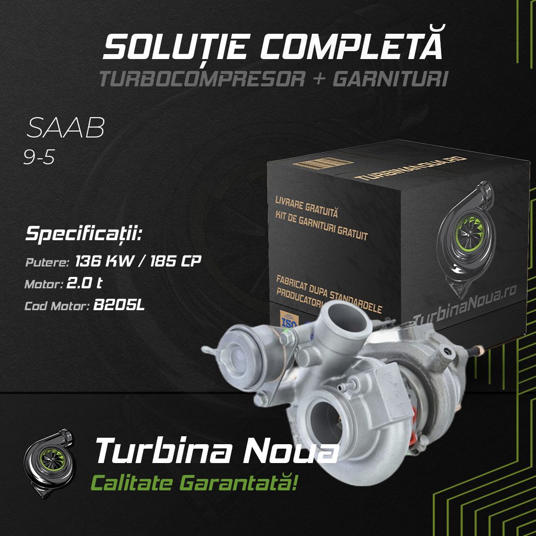Turbina SAAB 9-5 2.0 t 136 KW / 185 CP Noua - Image 2
