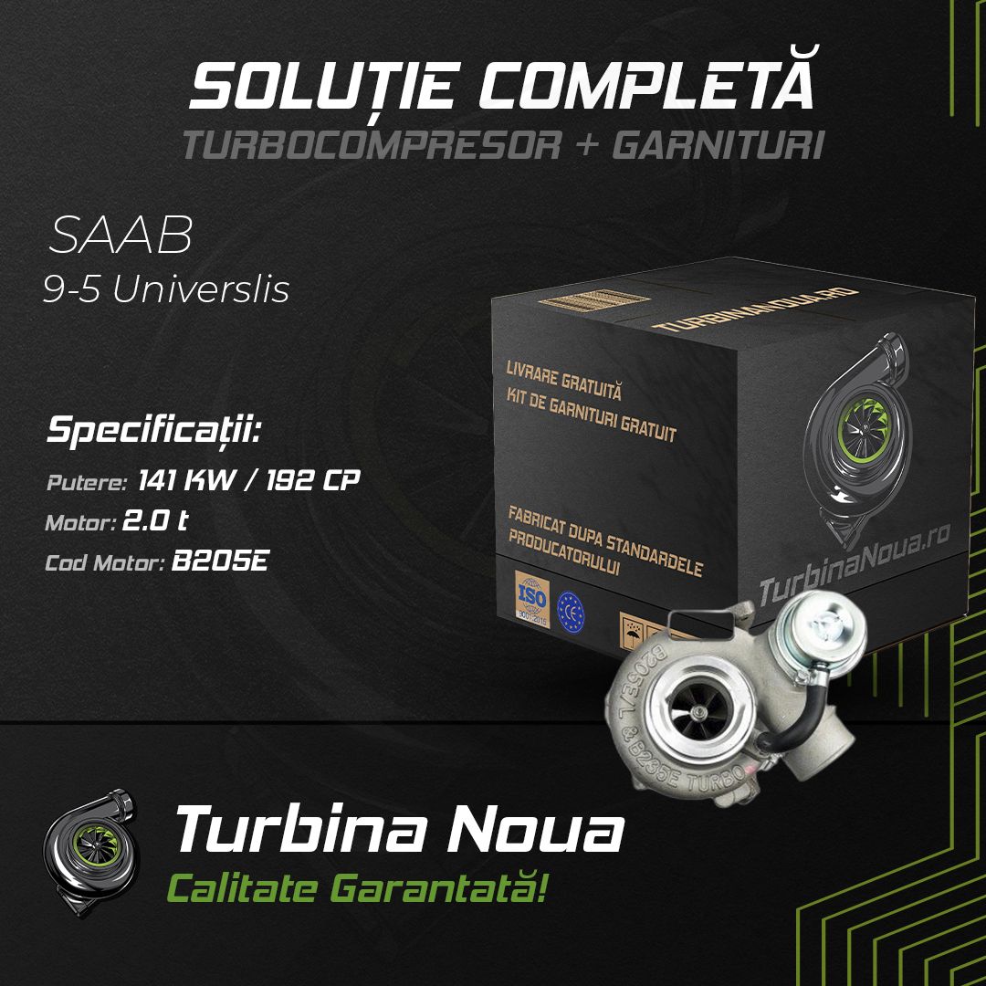 Turbina SAAB 9-5 Universlis 2.0 t 141 KW / 192 CP Noua - Image 2