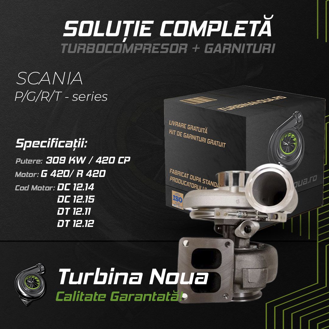 Turbina SCANIA P;G;R;T - series G 420; R 420 309 KW / 420 CP Noua - Image 2