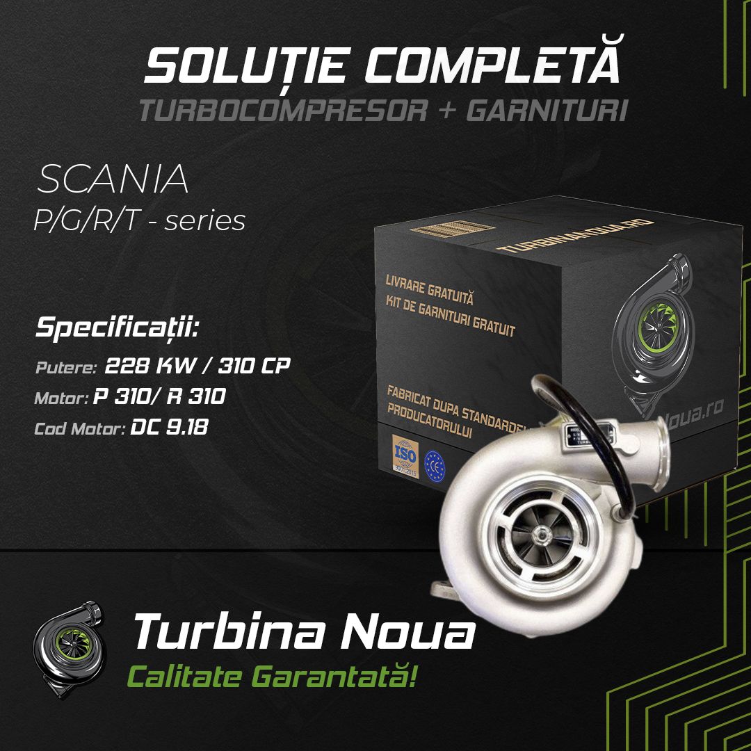Turbina SCANIA P;G;R;T - series P 310; R 310 228 KW / 310 CP Noua - Image 2