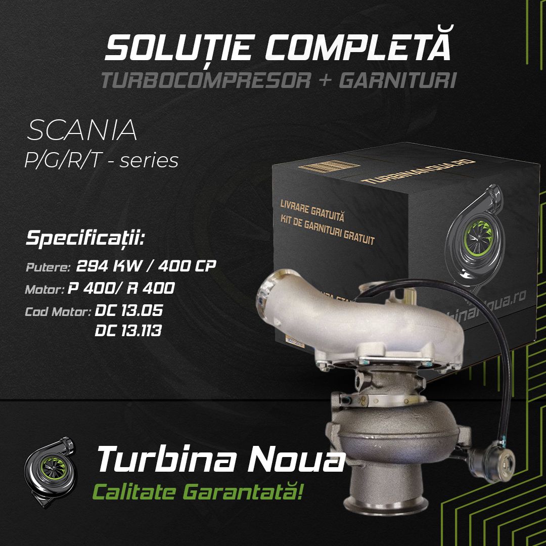 Turbina SCANIA P;G;R;T - series P 400; R 400 294 KW / 400 CP Noua - Image 2