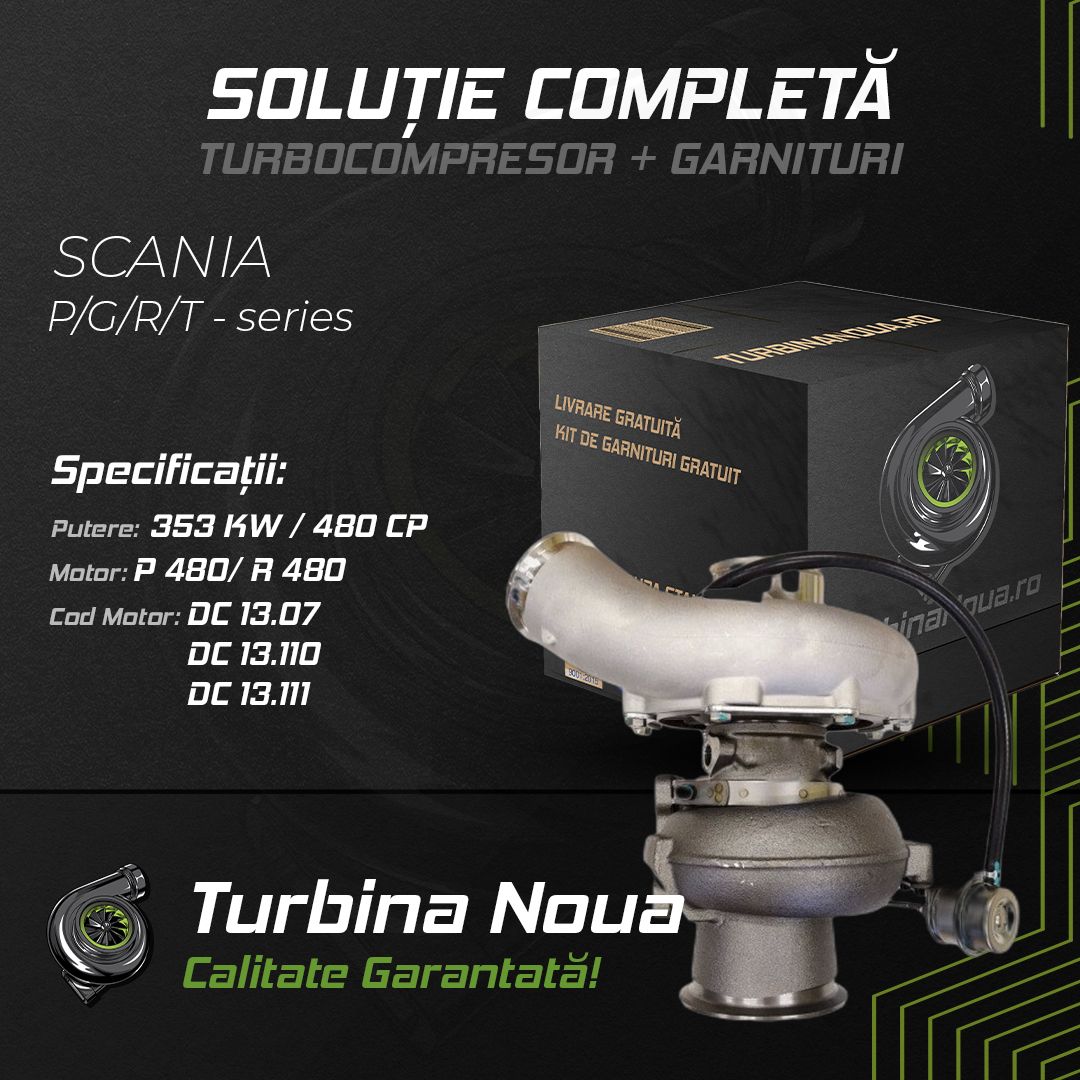 Turbina SCANIA P;G;R;T - series P 480; R 480 353 KW / 480 CP Noua - Image 2