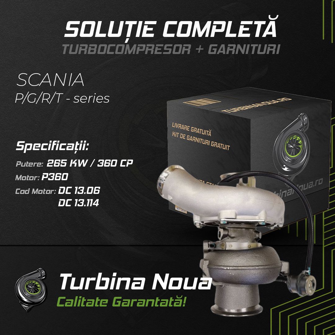 Turbina SCANIA P;G;R;T - series P360 265 KW / 360 CP Noua - Image 2