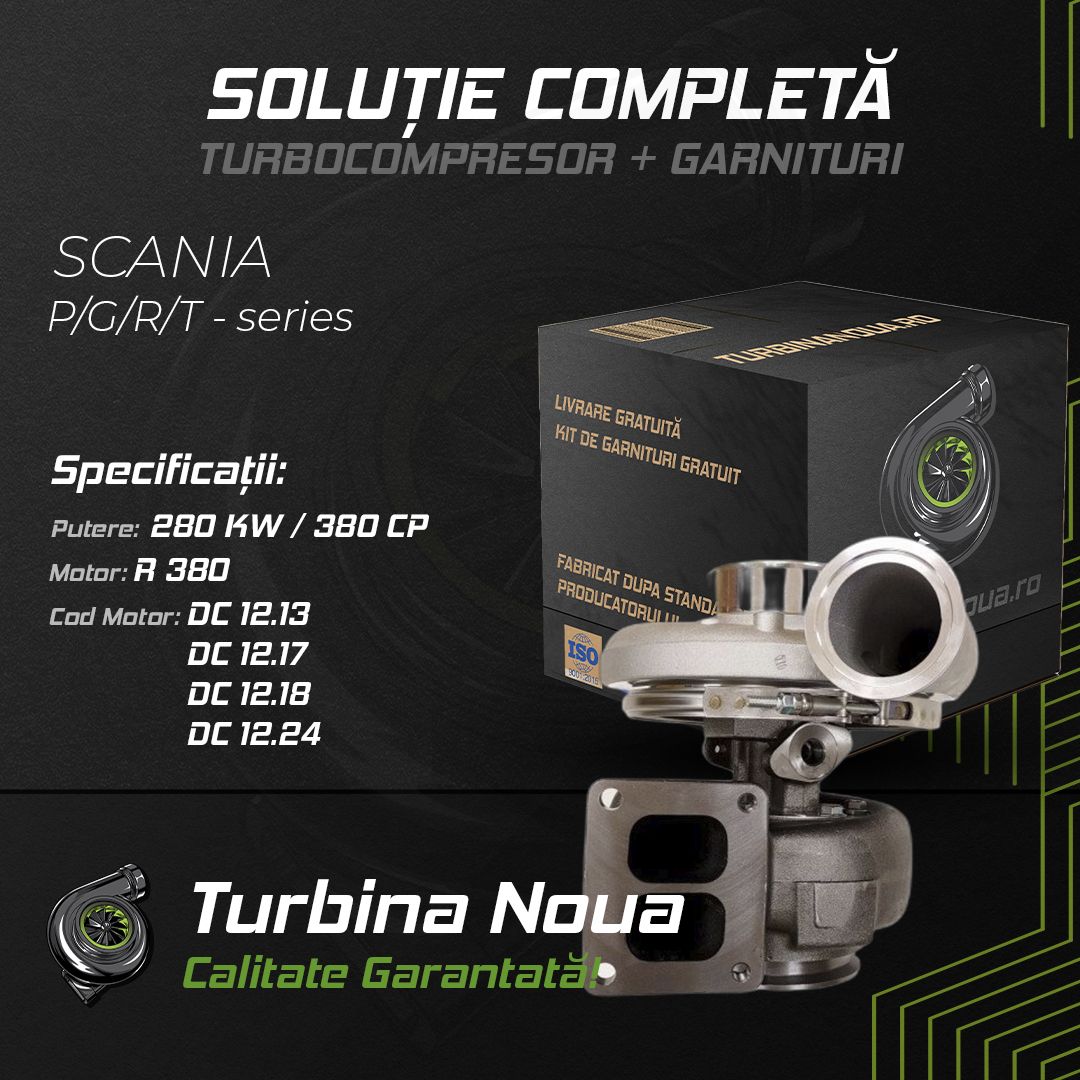 Turbina SCANIA P;G;R;T - series R 380 280 KW / 380 CP Noua - Image 2