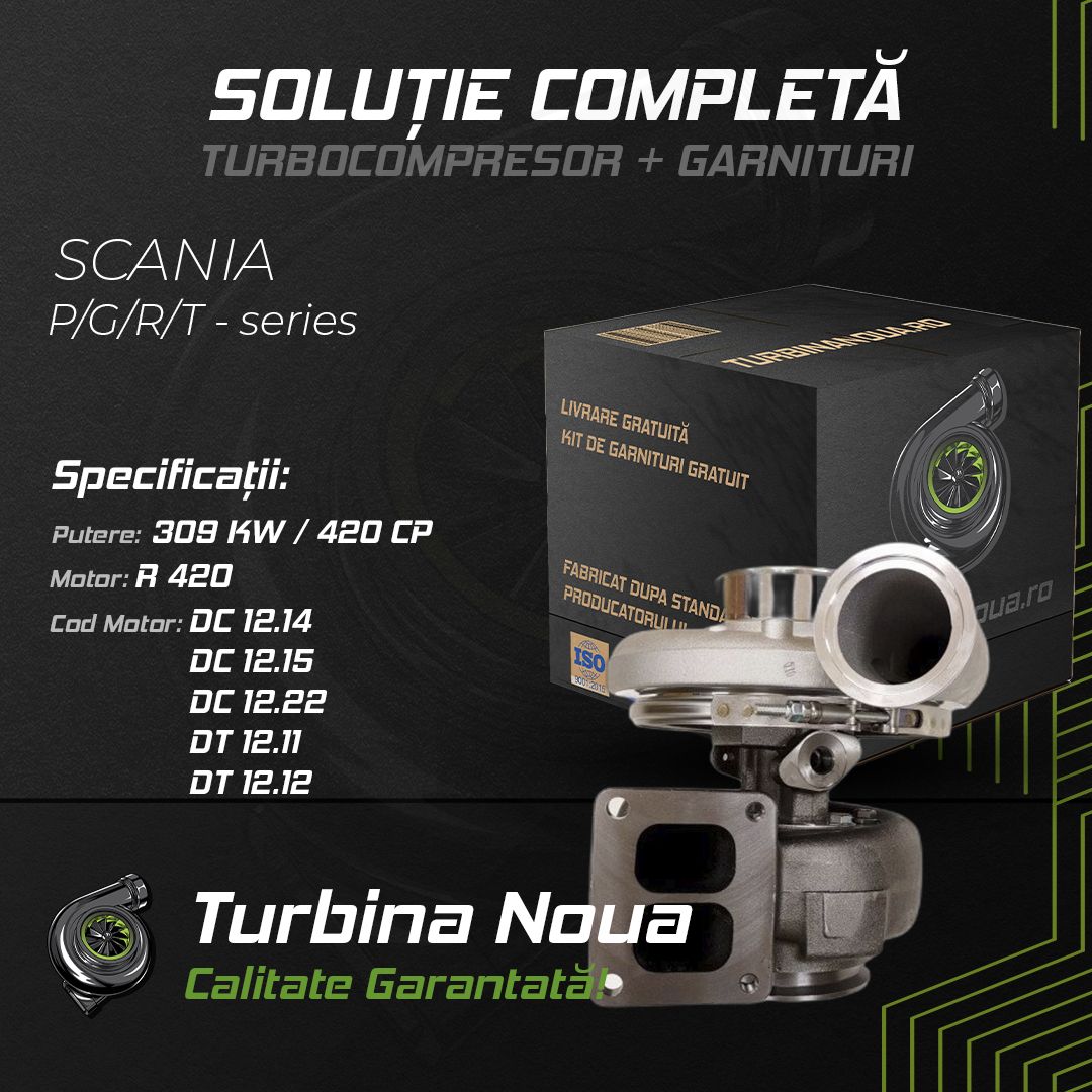 Turbina SCANIA P;G;R;T - series R 420 309 KW / 420 CP Noua - Image 2